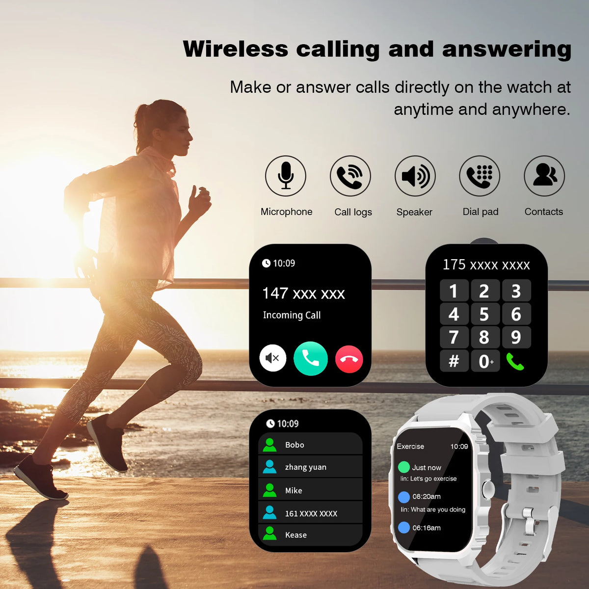 2026 Smart Watch, Answer, Make, Call, Message Preview, Sport Modes, DIY, Dial, Weather Forecast, Compatible With Android And iOS