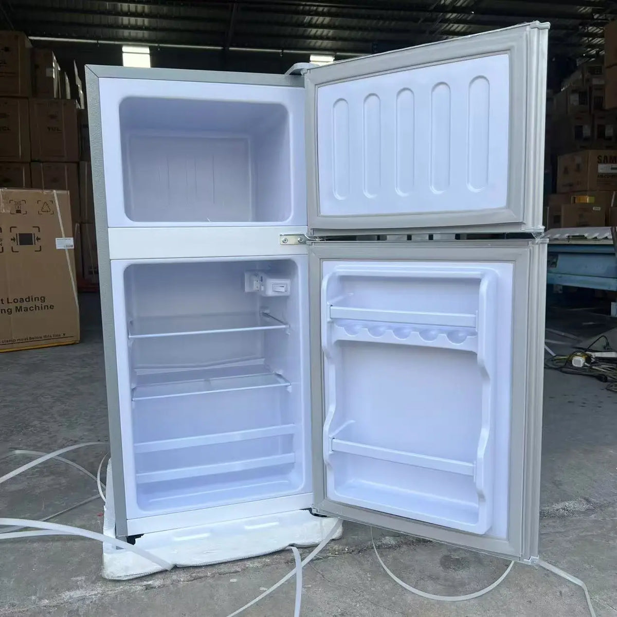 Mini bar Fridge 98L Double Door Refrigerator Household and Hotel Use Cooling and  Refrigeration Fridges for Home