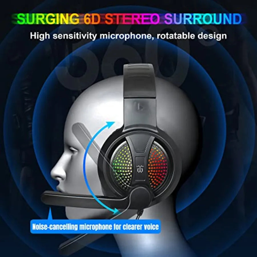 Gaming Keyboard and Mouse, Headphones, Mouse pad All in One Combo for PC Gamers and Xbox and PS4 Users