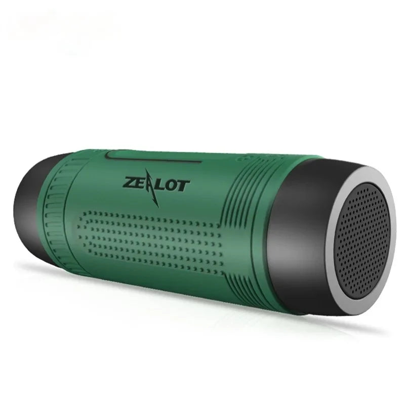 S1 Bluetooth Speaker Outdoor Bicycle Portable Subwoofer Bass Wireless Column FM Radio Power Bank+Flashlight