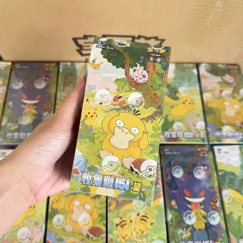 PokéMon Ptcg Game Collectible Cards Simplified Chinese Zhu Zi 151 Series Gengar Ponyta Trading Cards Collection Hobby Toy Gift