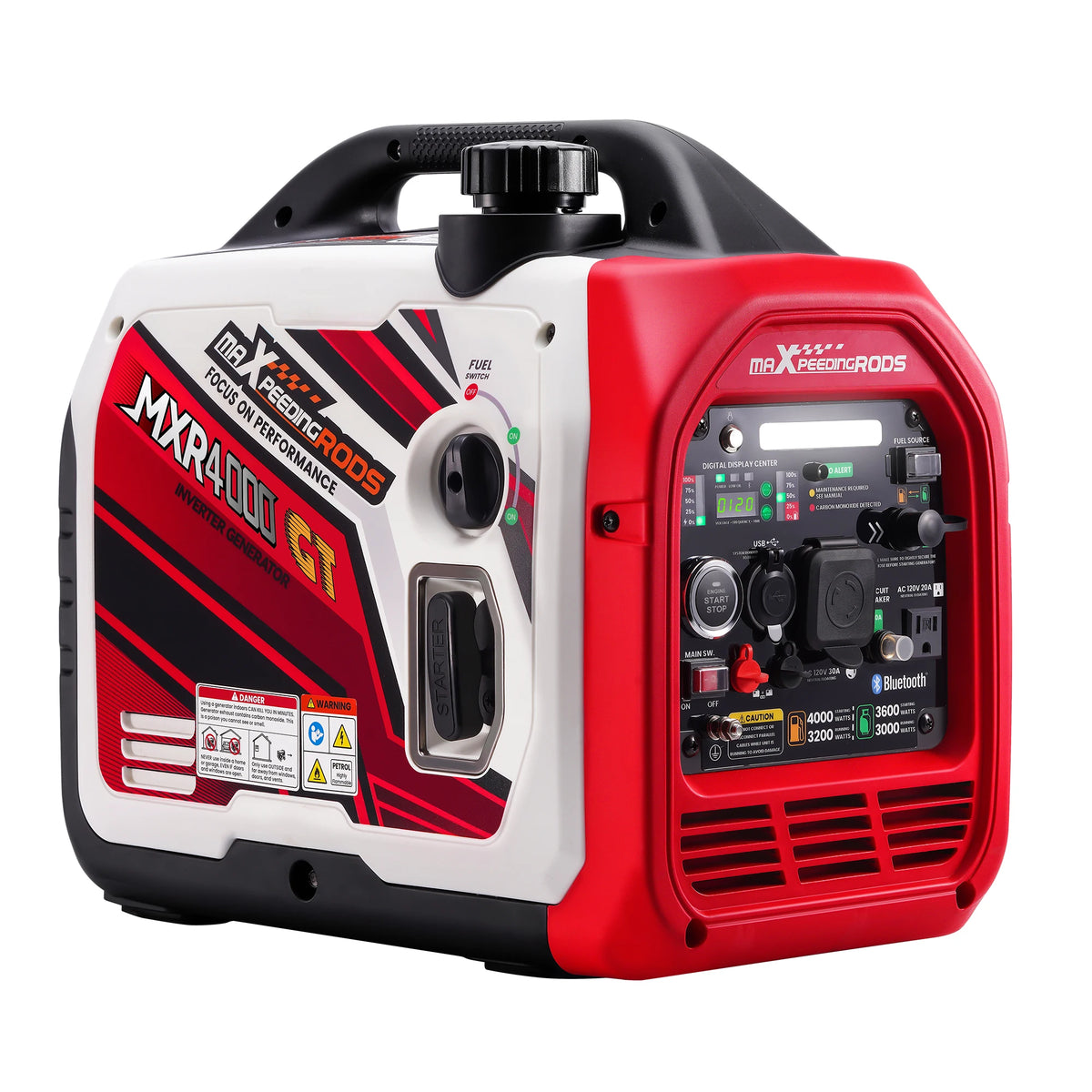 4KW Portable Dual Fuel Generator Inverter LPG/Gas E-Start 58dB Portable Power Generator