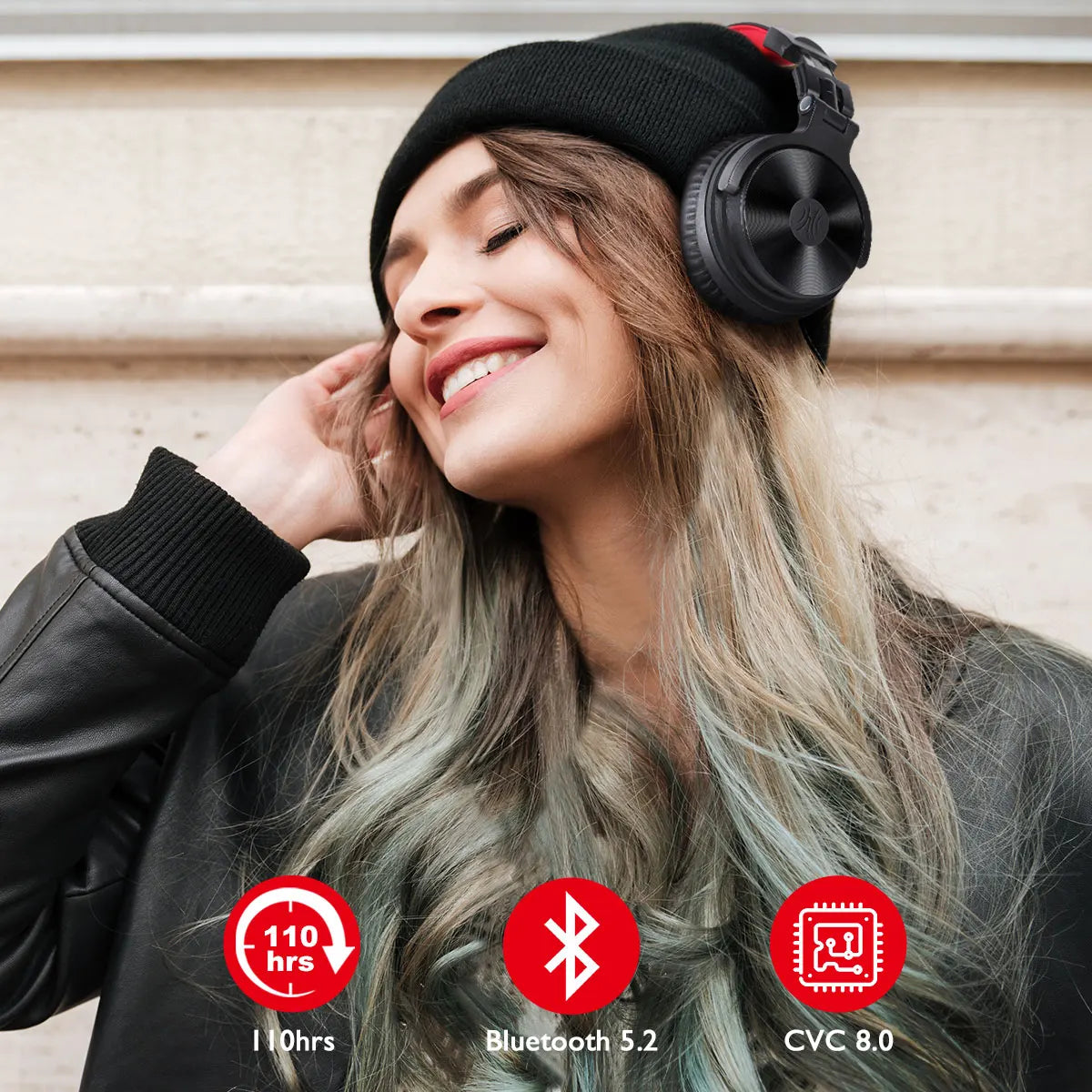 OneOdio 110h Wireless Bluetooth 5.2 Headset + Wired Gaming Headphones 2 in 1 With Microphone For PC PS4 Skype Type C Headphones