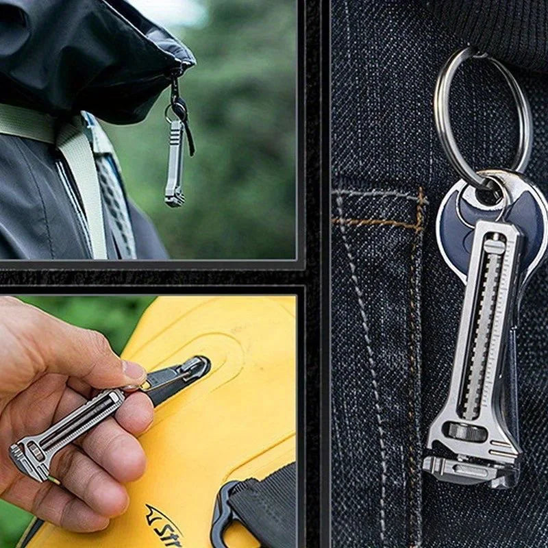 Multi Tool Compact Multitool Portable Tool Key Ring Chain Pocket Cutter Screwdriver Multi Tools Camping Survival Kit