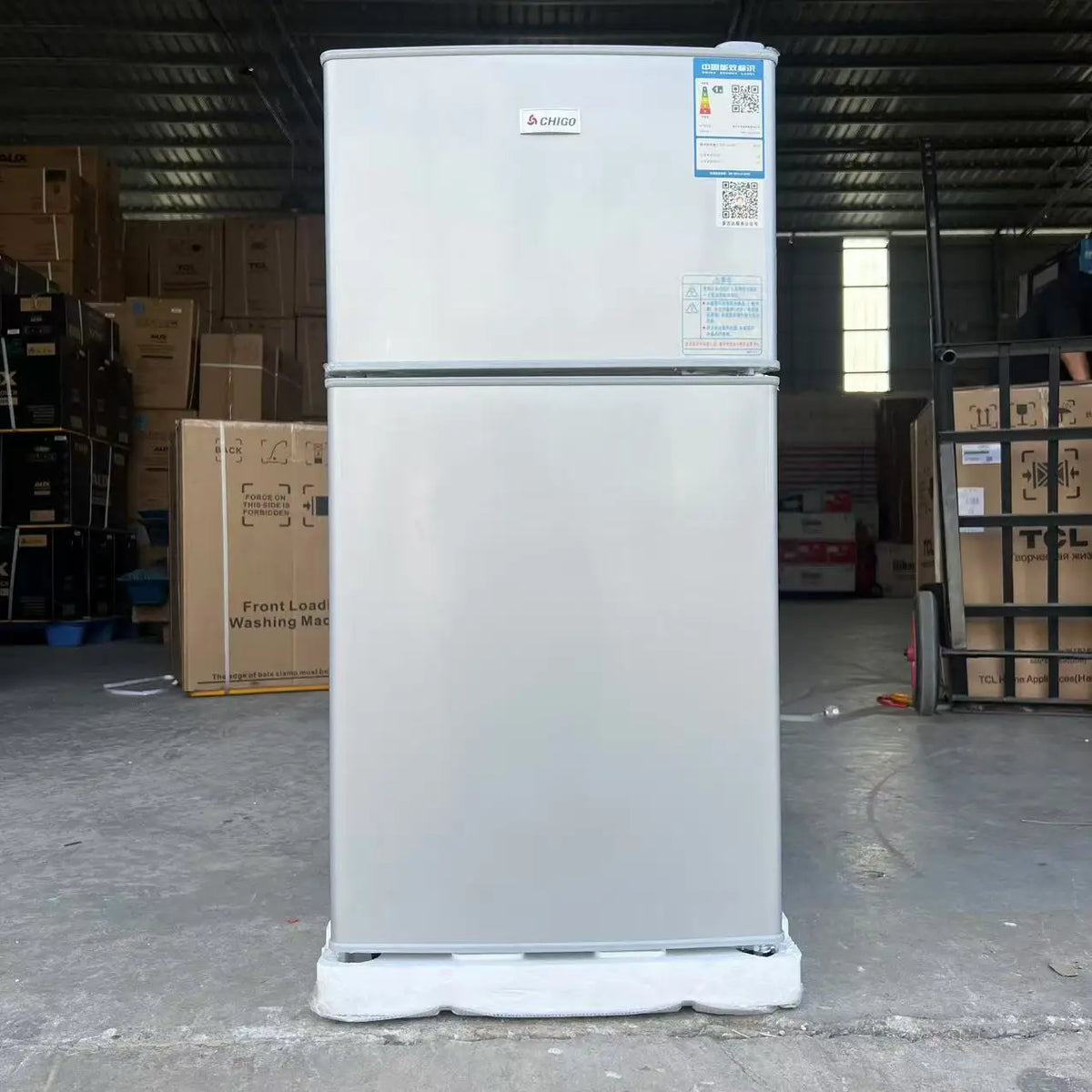 Mini bar Fridge 98L Double Door Refrigerator Household and Hotel Use Cooling and  Refrigeration Fridges for Home