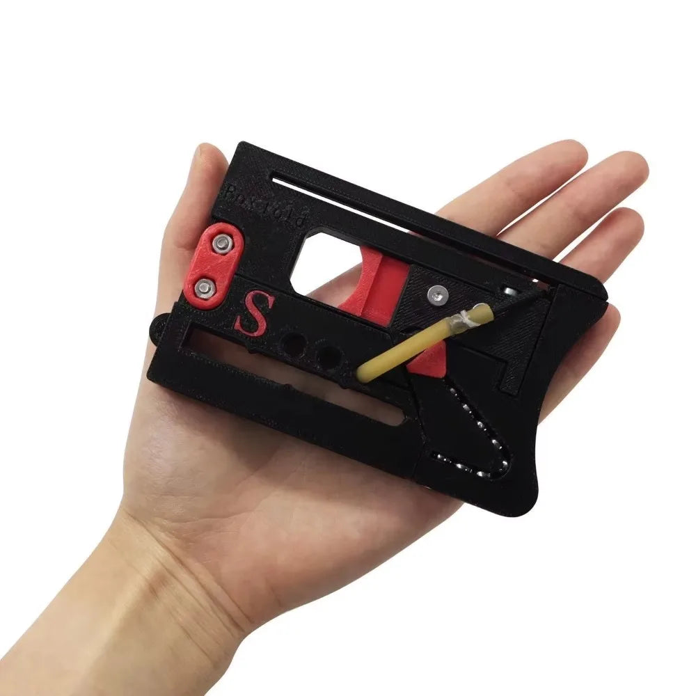 New Survival tools Enhanced Folding Card Style Magic Box Toy with Marbles Black for EDC Outdoor Survival Tools Pocket Pendant