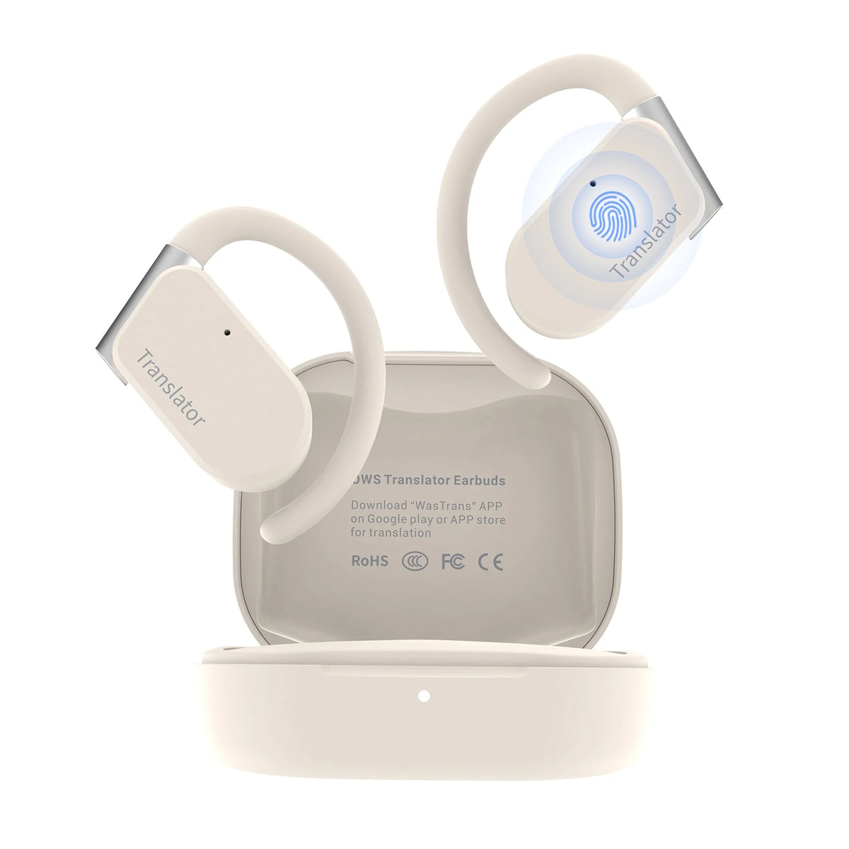 Wooask M9 Translator Earbuds,Two-Way Real Time Voice Translation Headphones,144 Languages with 11 Offline Packs,98% Accuracy
