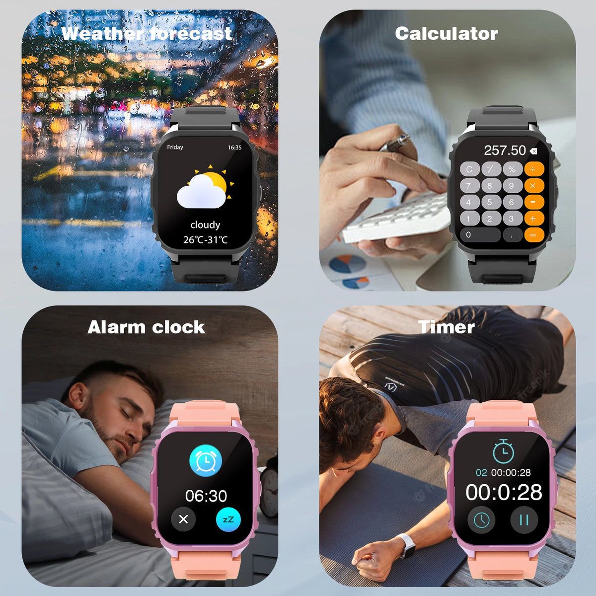2026 Smart Watch, Answer, Make, Call, Message Preview, Sport Modes, DIY, Dial, Weather Forecast, Compatible With Android And iOS