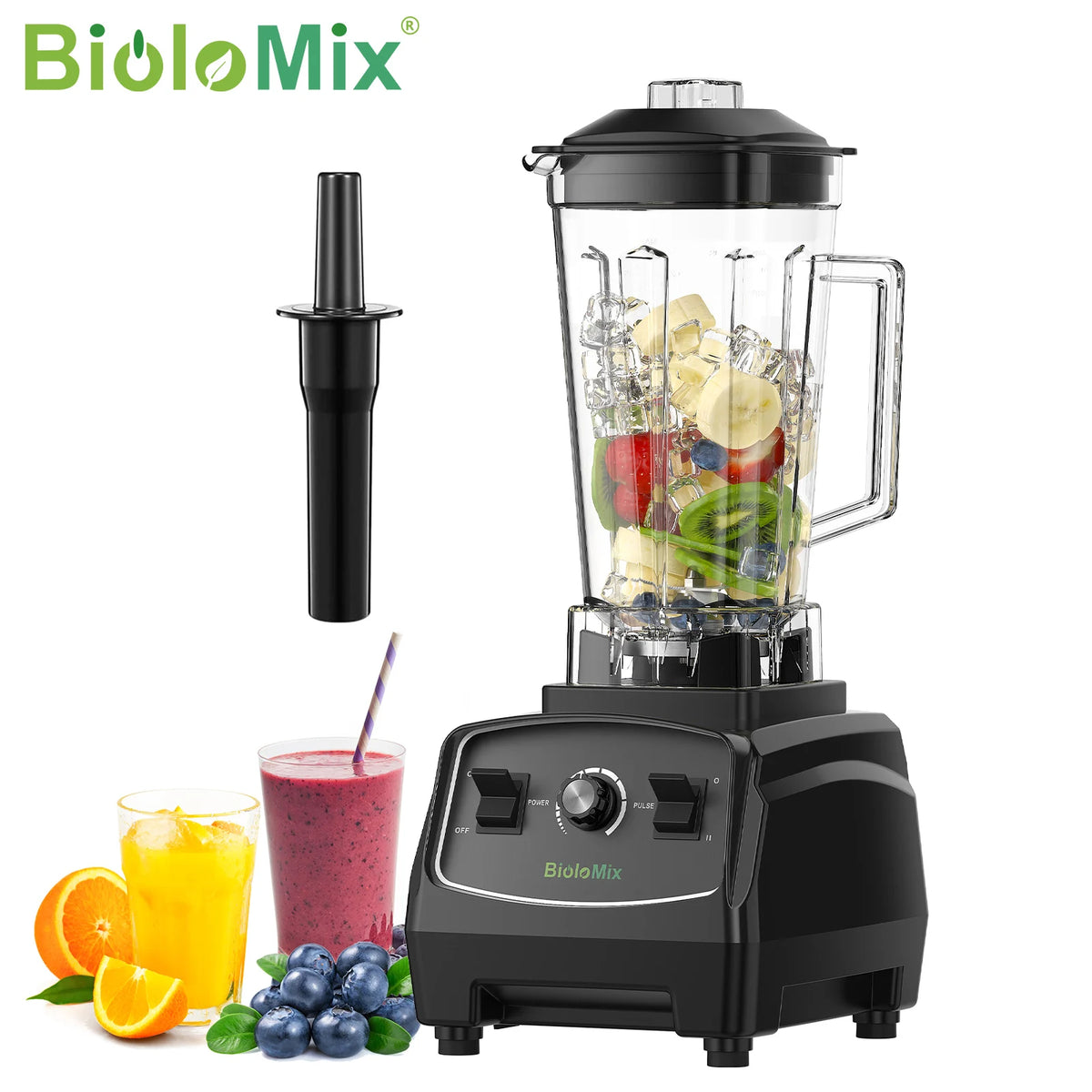 BPA Free 3HP 2200W Heavy Duty Grade Blender Mixer Juicer High Power Food Processor Ice Smoothie Bar Fruit Blender
