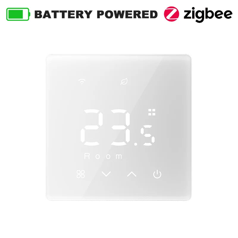 Smart WiFi Thermostat Zigbee Tuya Water Gas Boiler Power Battery Powered Wireless Temperature Controller Alexa Google Home Alice